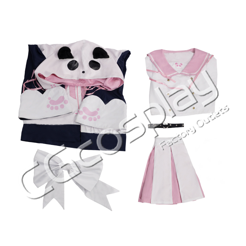 画像2: 特価品 在庫処分 在庫品(翌日発送) (女性用Mサイズ) バーチャルYouTuber Vtuber 笹木 咲 三周年 制服 コスプレ衣装 (2)