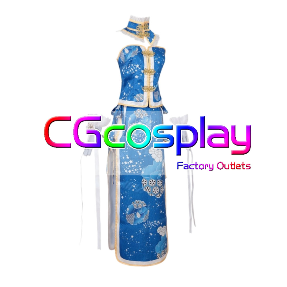 画像2: ラブライブ! School idol project 園田海未 チャイナドレス コスプレ衣装 (2)