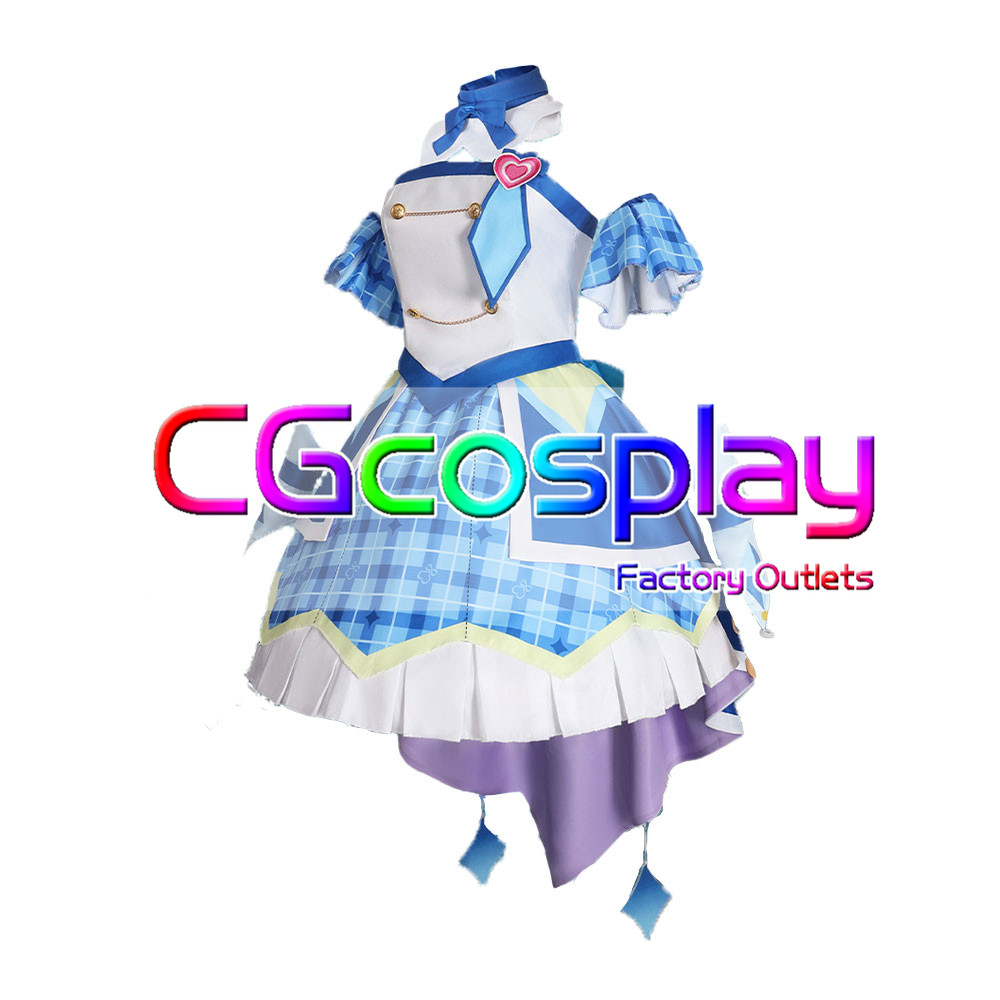 画像2: キミとアイドルプリキュア♪ 蒼風なな(キュアウインク) コスプレ衣装 (2)