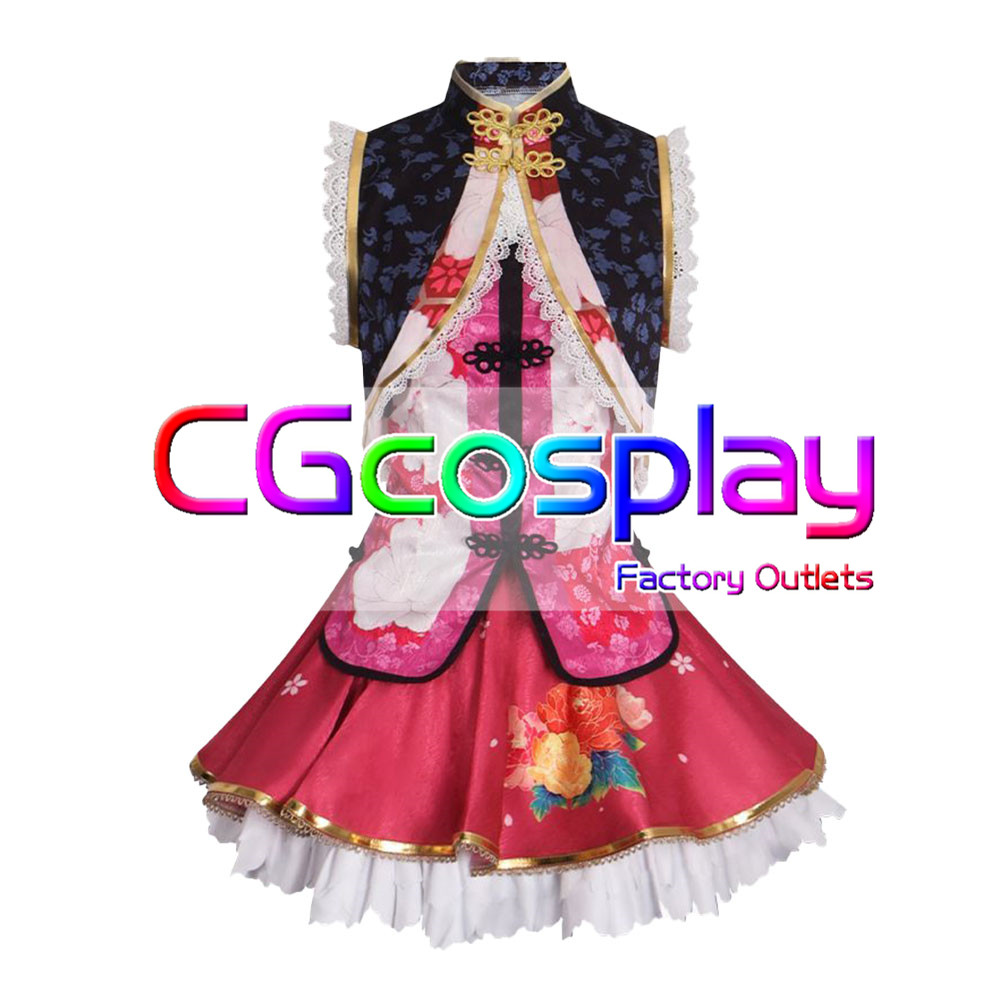 画像1: ラブライブ! School idol project 矢澤にこ チャイナドレス コスプレ衣装 (1)