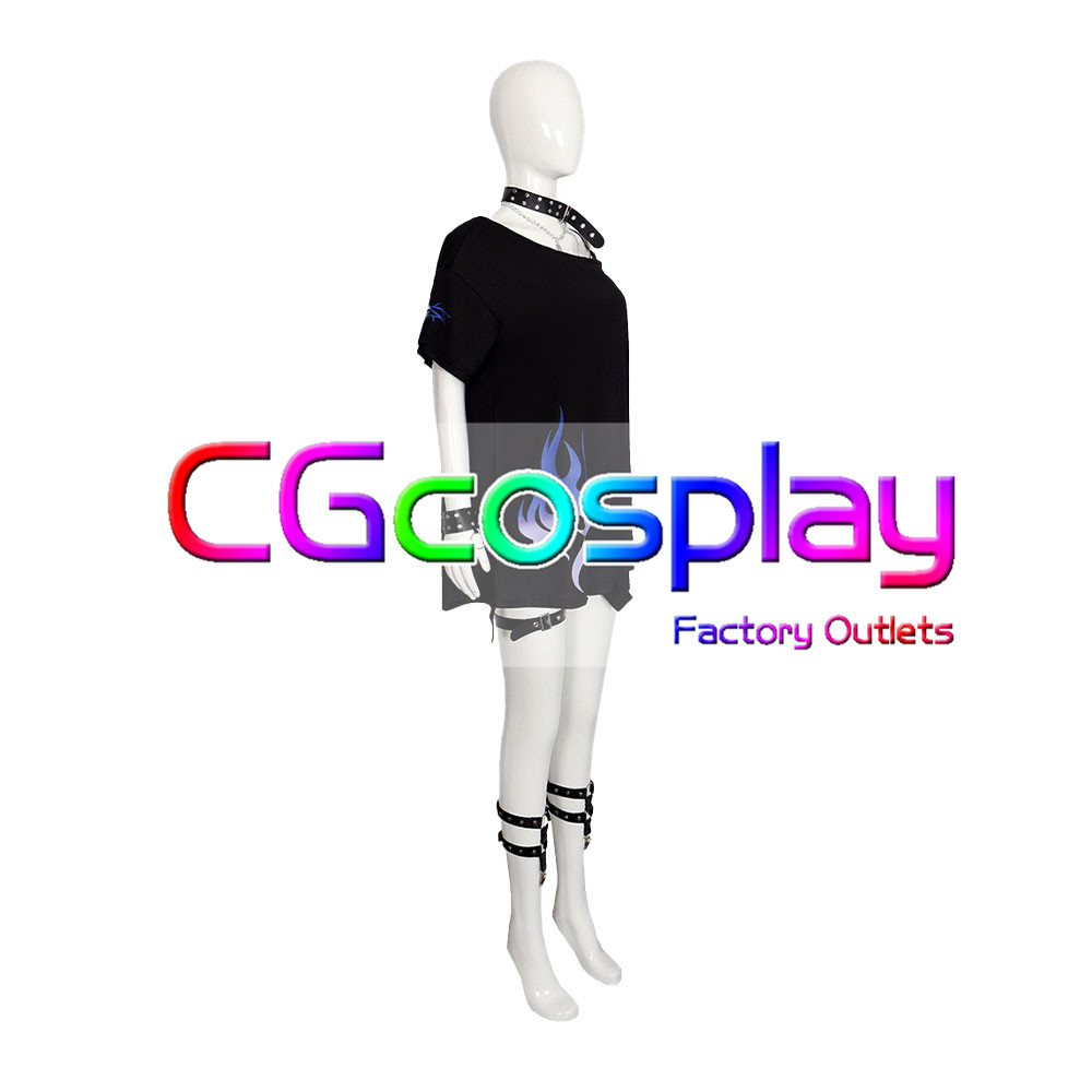 画像2: プロジェクトセカイ カラフルステージ! feat. 初音ミク 白石杏 Yearning flame 目指せ、英語マスター! コスプレ衣装 (2)