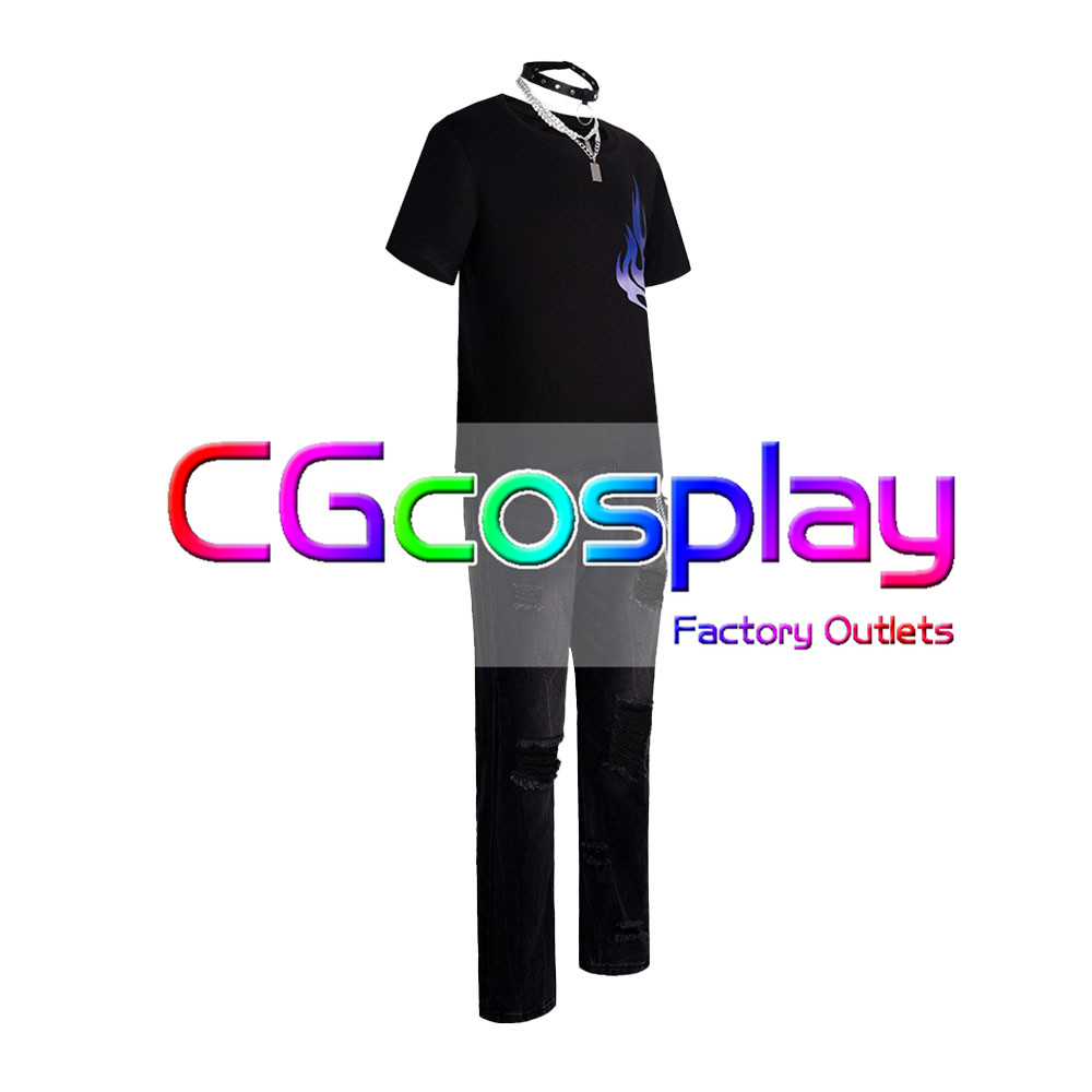 画像2: プロジェクトセカイ カラフルステージ! feat. 初音ミク 東雲彰人 Craving flame 燻る想い コスプレ衣装 (2)